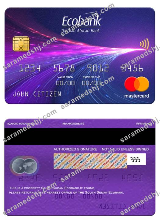 South Sudan Ecobank mastercard